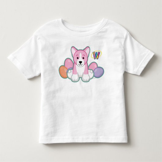 Lil Spring Corgi Muster Kleinkind T-shirt (Vorderseite)