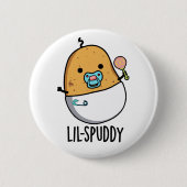 Lil-spuddy Funny Potato Pun Button (Vorderseite)