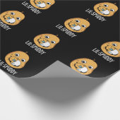 Lil Spuddy Funny Potato Pun Dark BG Geschenkpapier (Ecke)