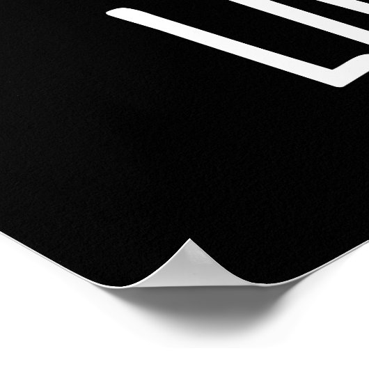 Lil Spuddy Funny Potato Pun Dark BG Poster (Ecke)