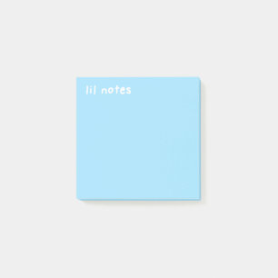 Lil stellt Sky Blue Post-It Notes Klebezettel