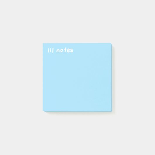 Lil stellt Sky Blue Post-It Notes Klebezettel (Vorderseite)