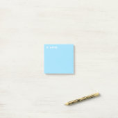 Lil stellt Sky Blue Post-It Notes Klebezettel (Auf Schreibtisch)