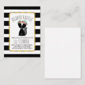 Lil Stinker Boho Skunk Baby Duwer Windelwanne Begleitkarte (Vorne/Hinten)