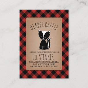 Lil Stinker Skunk Babydusche Windelwanne Begleitkarte