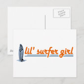 Lil Surfer Girl Postkarte (Vorne/Hinten)