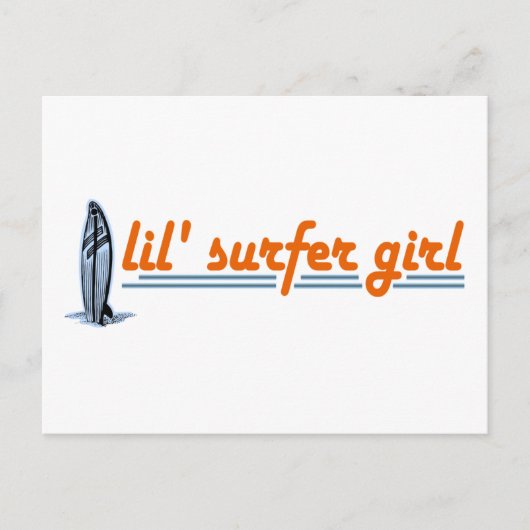 Lil Surfer Girl Postkarte (Vorderseite)