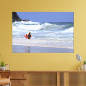 LI'L SURFER TYP 40x60 Leinwanddruck (Insitu (Wohnzimmer))