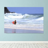 LI'L SURFER TYP 40x60 Leinwanddruck (Insitu (Holzboden))