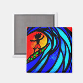 Lil Surfer Typ in Pipeline Magnet (Vorderseite/Rückseite)