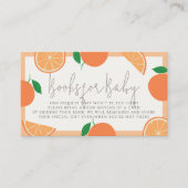 Lil Süsse Moderne Orange Babydusche Buchungsanfrag Begleitkarte (Vorderseite)