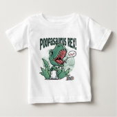 Lil T Rex Poopasaurus Rex Baby T-shirt (Vorderseite)