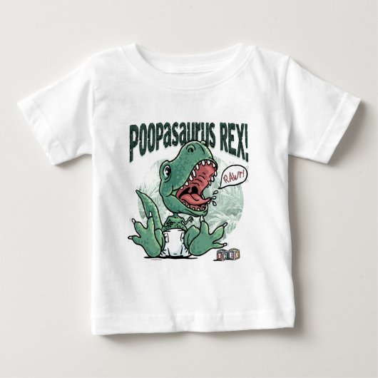 Lil T Rex Poopasaurus Rex Baby T-shirt (Vorderseite)