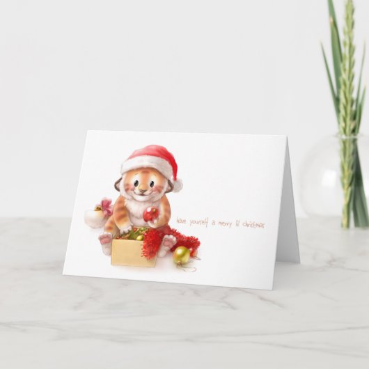 lil Tiger-Weihnachtskarte 2010 Feiertagskarte (Vorderseite)
