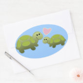 Lil Turtle Ovaler Aufkleber (Umschlag)