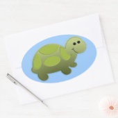 Lil Turtle Ovaler Aufkleber (Umschlag)