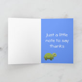 Lil Turtle Vielen Dank Dankeskarte (Innenseite)