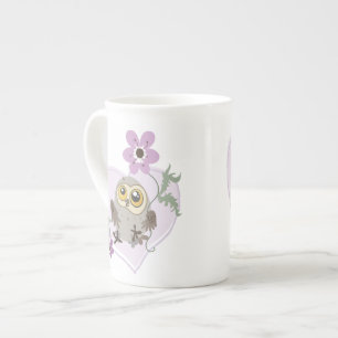 Lil ul ~ Danke! ~bone-China-Tasse Porzellantasse