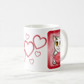 Lil Valentine-weiße Kaffeetasse (VorderseiteRechts)