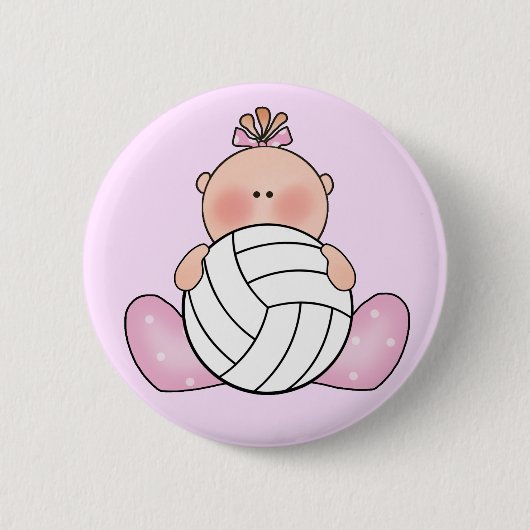 Lil Volleyball-Girl Button (Vorderseite)