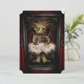 Lil Voodoo Doll Halloween-Party - Einladung (Stehend Vorderseite)