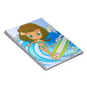 Lil Wahine Wellen-Verfasser Notizblock (Rechte Seite)