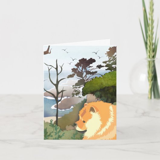 LIL WEATHER - Chow Art Cards Feiertagskarte (Vorderseite)