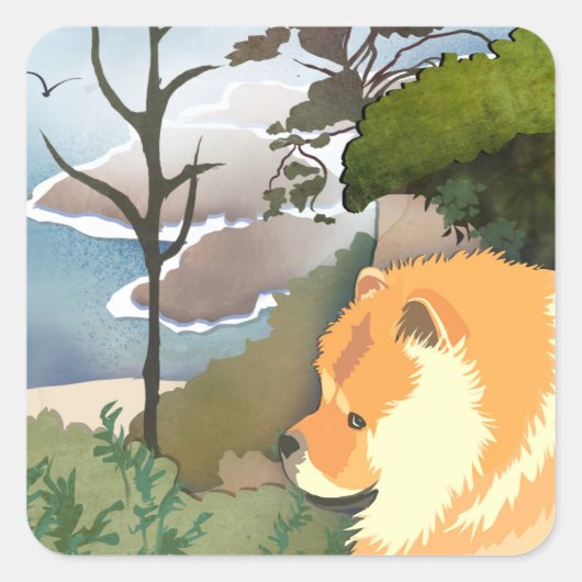 LIL WEATHER Chow - Aufkleber in 2 Größen (Vorderseite)