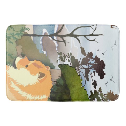 LIL WEATHER Chow - Grooming Table/crate matt Badematte (Vorderseite)