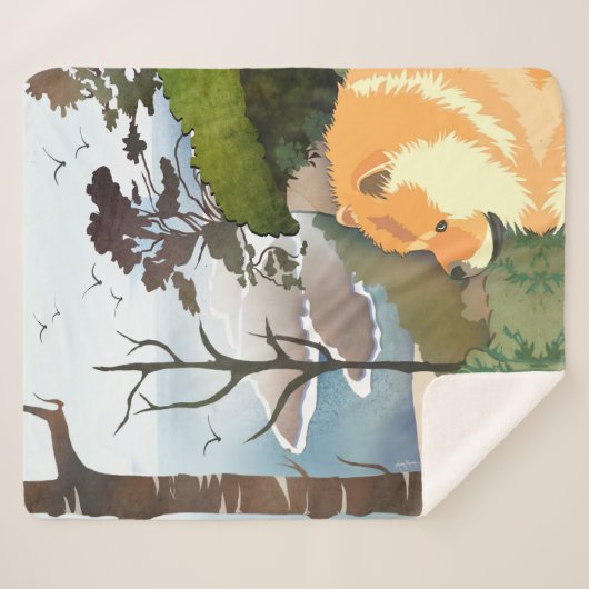 LIL WEATHER Chow - Sherpa Blanket in 3 Größen Sherpadecke (Vorderseite (Horizontal))