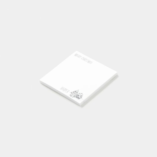 Lil Wolf Weihnachtsbaum Post-it Notes Post-it Klebezettel (angewinkelt)