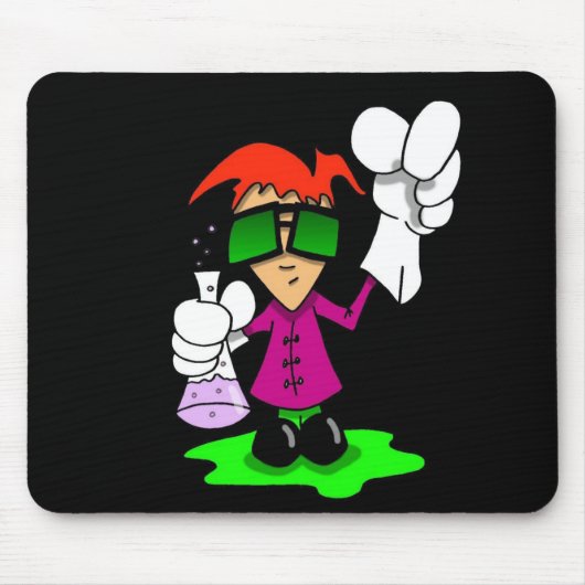 Lil wütende Wissenschaftlerdunkelheit Mousepad (Vorne)