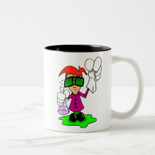 Lil wütender Wissenschaftler Zweifarbige Tasse