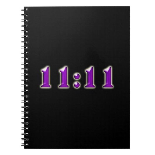 Lila 11:11 Zahlen Notizblock (Vorderseite)