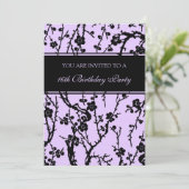 Lila 16. Geburtstagsparty Einladungen (Stehend Vorderseite)