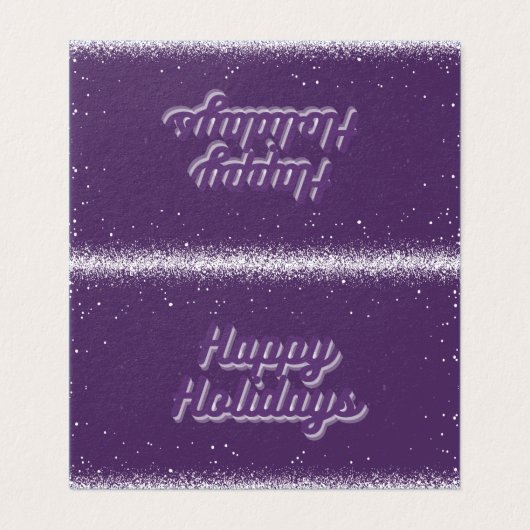 Lila 25-er-Karten-Karten (Außenseite Aufgefaltet)