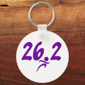 Lila 26,2-Marathon Schlüsselanhänger (Vorderseite)