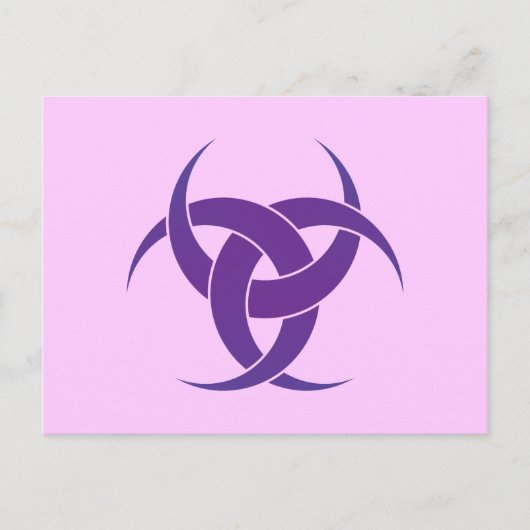 Lila 3 Crescents Postkarte (Vorderseite)