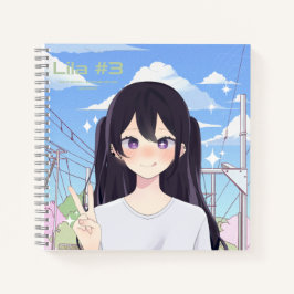 Lila #3 - Dreamy Sky Artist Notizblock