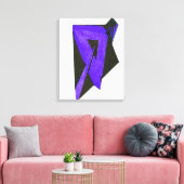 Lila 3 Mal gequared Fine Art Canvas Print Leinwanddruck (Insitu (Wohnzimmer))