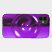 Lila 3D-Abstrakter Disk-iPhone-Case Case-Mate iPhone Hülle (Rückseite (Horizontal))