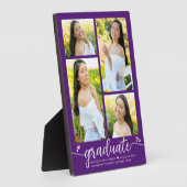 Lila 4 Foto Abschluss Moderne Kalligraphie Herzstü Fotoplatte (Seite)