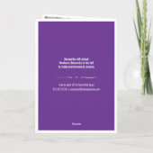 Lila 4-Foto Fun Boxes Abschluss Einladung (Rückseite)