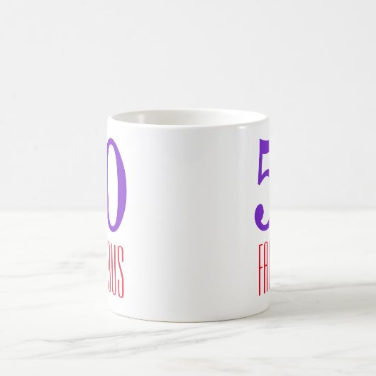 Lila 50 und Fabulous Gift Kaffeetasse (Mittel)
