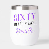 Lila 60 Hölle, Personalisiert 60. Geburtstag (Rückseite)