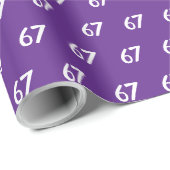 Lila 67 Meme  Geschenkpapier (Rolleneckpunkt)