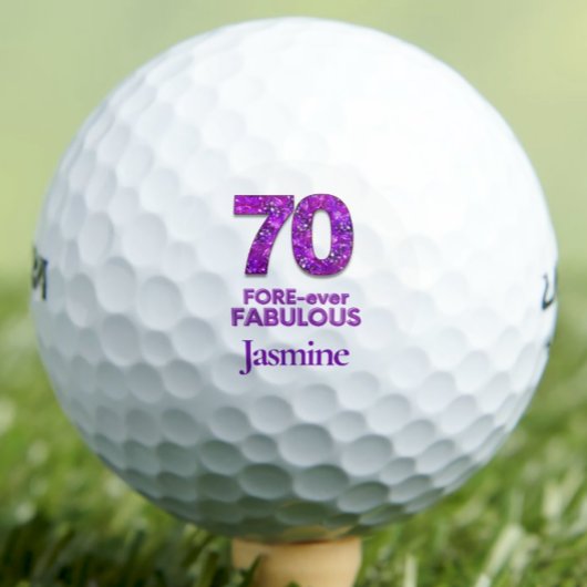 Lila 70. Geburtstagsgeschenk - Fantastisches 70 Golfball