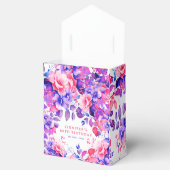 Lila 80. Geburtstagsparty Geschenkschachtel (Geöffnet)