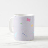 Lila 80er Geo Print Tasse (Vorderseite Links)