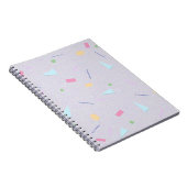Lila 80er Geometric-Notebook Notizblock (Rechte Seite)
